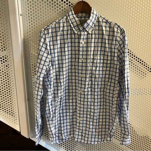 J. Crew Other - GUC J Crew Men’s Long-sleeve Button-down Collared Shirt Size Small Blue/White